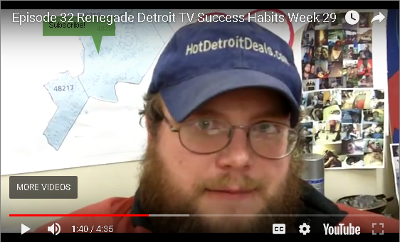 Ep 32 Renegade Detroit TV - Success Habits
