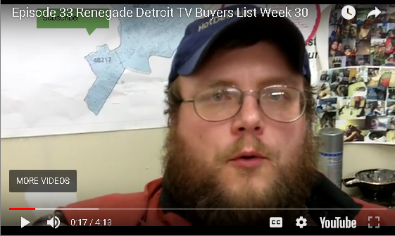 Ep 33 Renegade Detroit TV - Buyers List