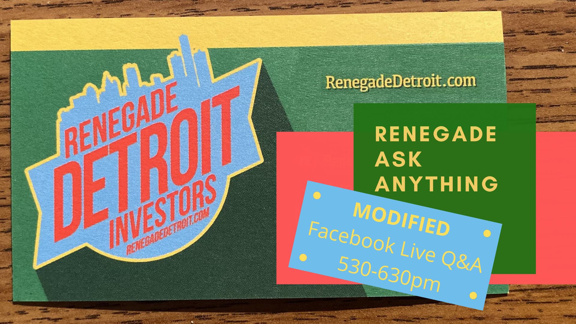 MODIFIED: Renegade Facebook LIVE Ask Anything March Modified 2020