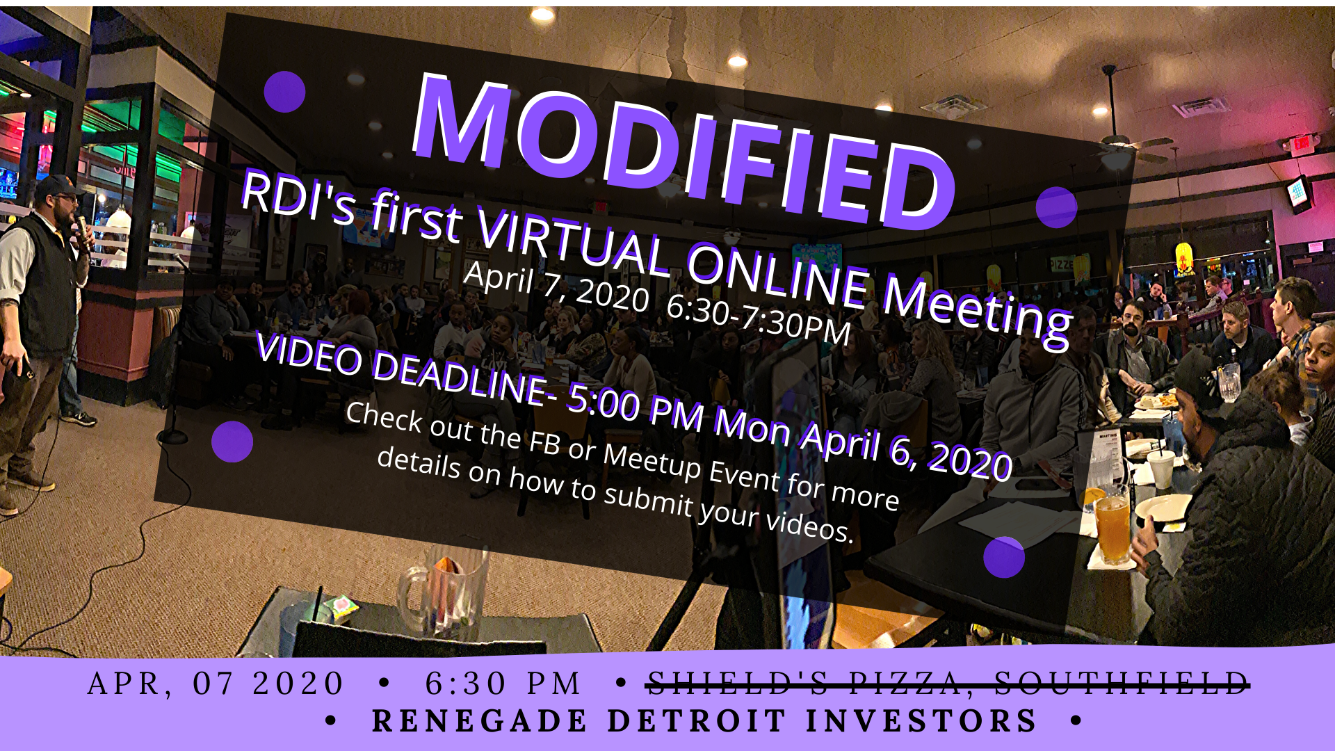 Modified April 2020 RDI Meeting ONLINE